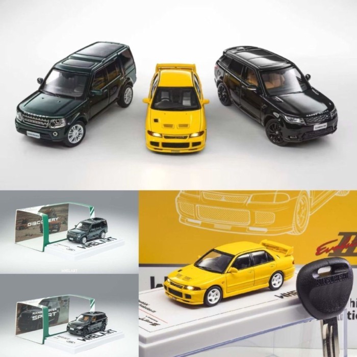 พร้อมสต็อก WHELART Wheel Art Mitsubishi EVO3 รุ่นที่สาม 1/64 โมเดลรถโลหะผสมฟังก์ชั่นแสงการอนุญาตของแ