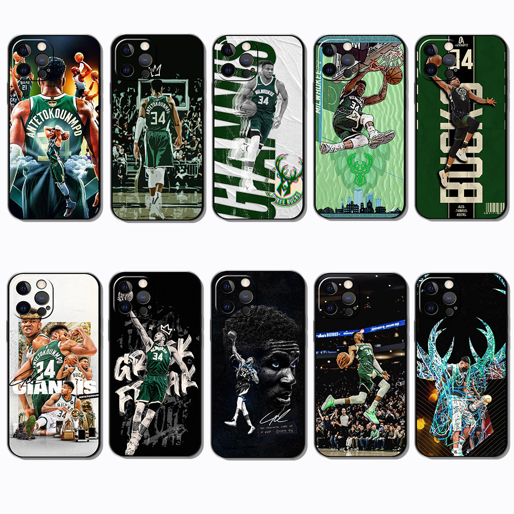 สําหรับ iPhone XS 11 16 Plus Pro Max Giannis Antetokounmpo เคสโทรศัพท์มือถือป้องกันการตก