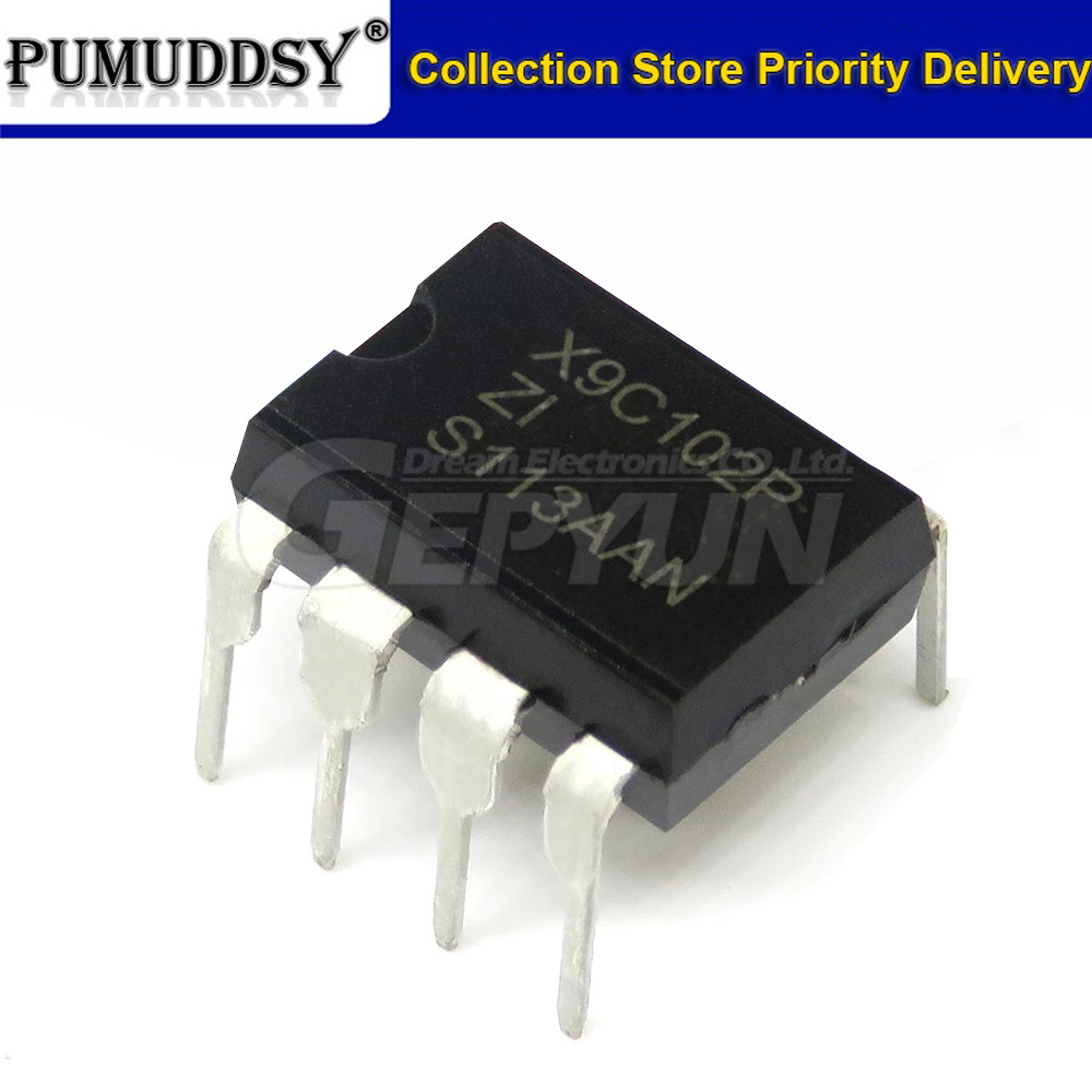 5pcs X9C102P DIP8 X9C102 DIP-8 9C102P DIP X9C102PIZ DIP In-line In-line In-line In-line In-line In-l