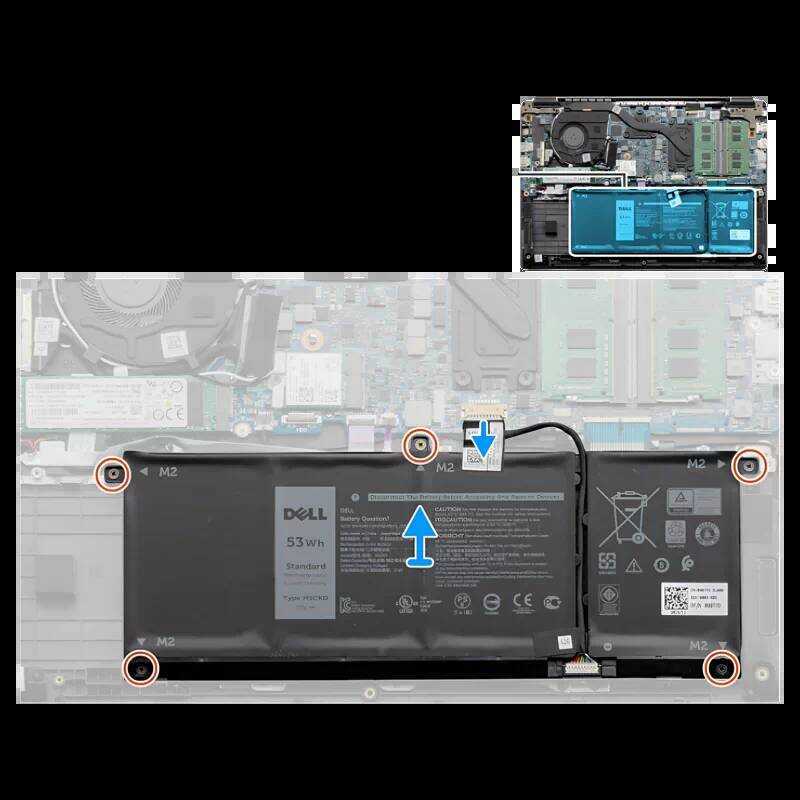 เหมาะสําหรับ DELL Latitude 3410 E3410 สกรูยึดแบตเตอรี่