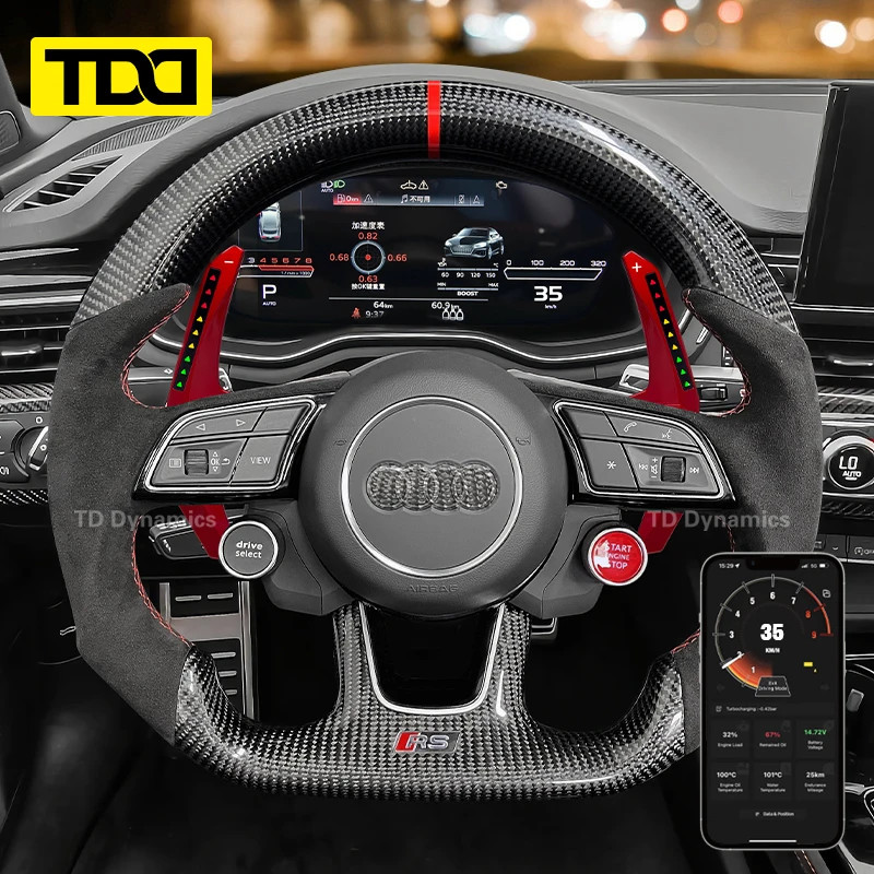 TDD Smart LED Paddle Shifter Model Smart ONE for Audi R8 RS A7 S3 A6 Q8