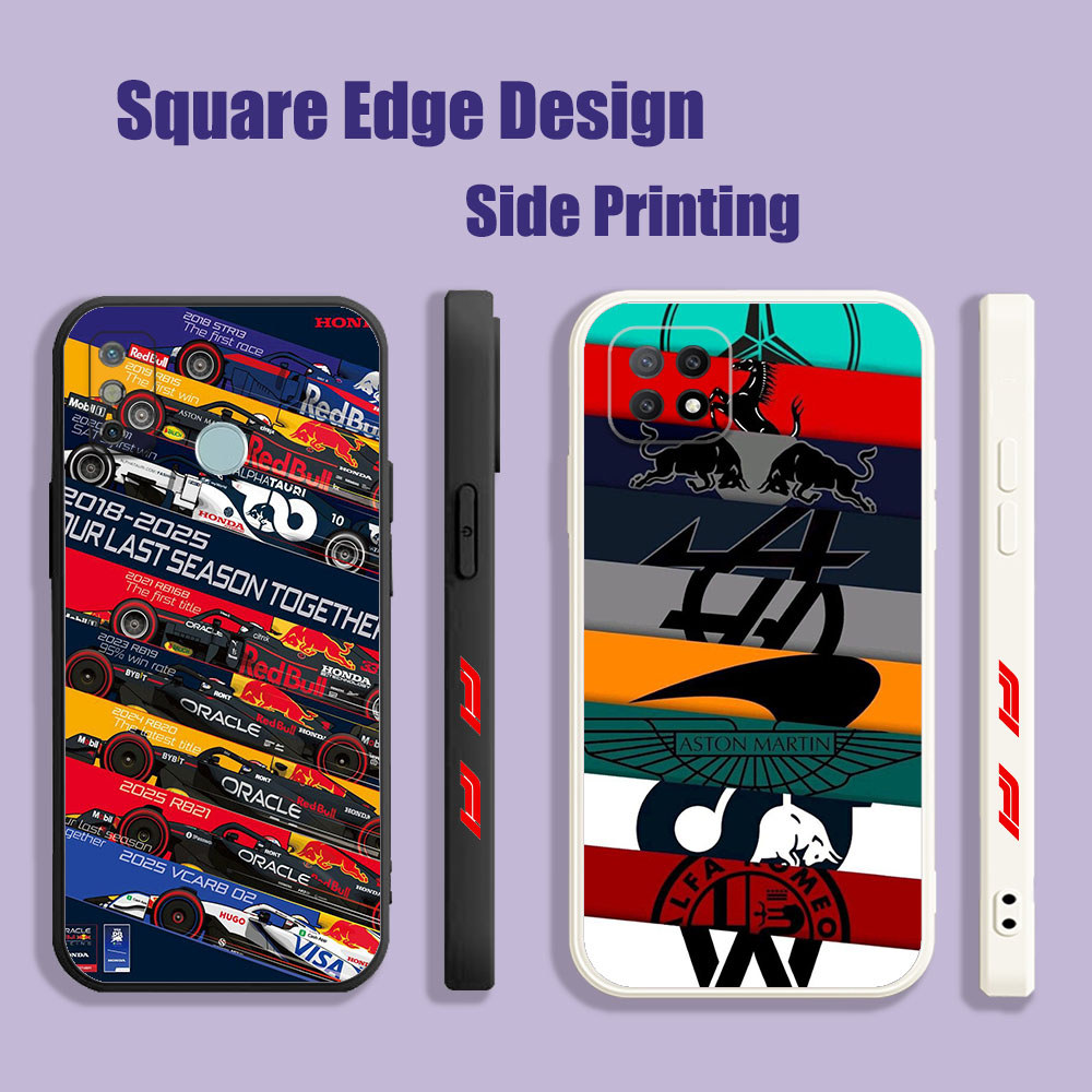 ปลอกสําหรับ OPPO A5 A52/A72/A92 A59/F1s F7 32/A53 A9 A37/Neo 9 F11 Pro F1 Racing Team JSE01 เคสโทรศั