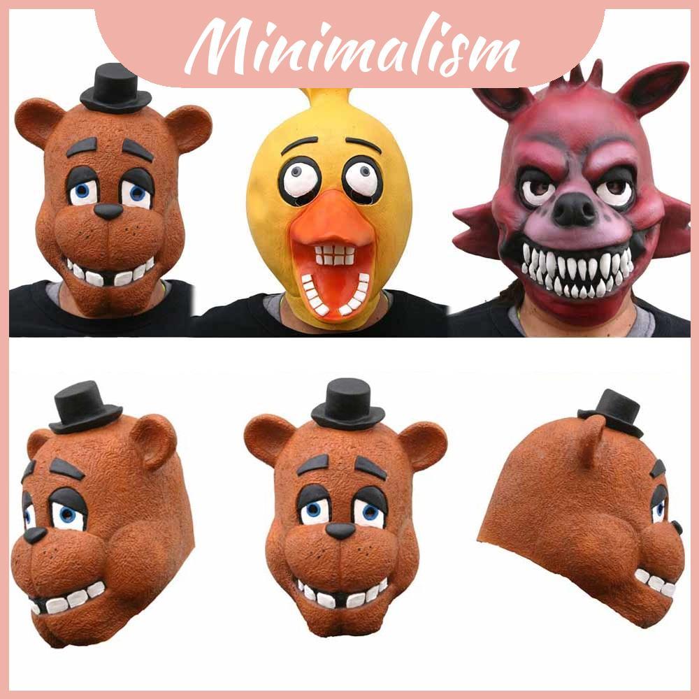 Nights Distinctive Five At Freddys Adult Latex Mask สําหรับเทศกาลฮาโลวีนและงานปาร์ตี้เครื่องแต่งกาย