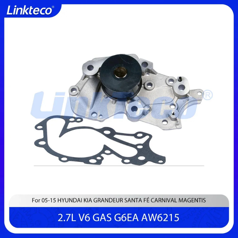 Engine part Water Pump & gasket Fit 2.7 L T V6 GAS G6EA For 05-15 2.7L HYUNDAI KIA GRANDEUR SANTA F