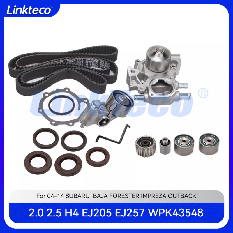 Engine part Timing Belt Kit Water Pump Fit 2.0 2.5 L EJ205 EJ255 For 04-14 2.0L 2.5L 9-2X SUBARU BA