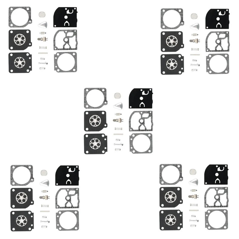 5 Pcs Carburetor Rebuild Kit Zama RB-69 C1Q-S32 C1Q-S61 C1Q-S61A C1Q-S61B C1Q-S61C C1Q-S61D C1Q-S96