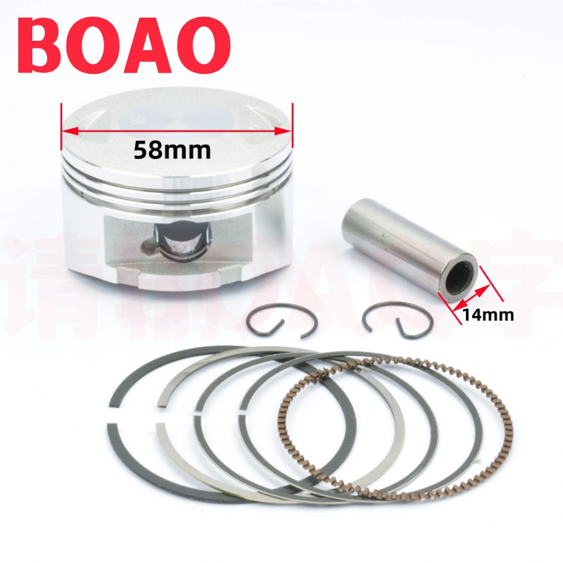 Motorcycle Piston Ring for Honda SH150 Qianjiang Liren QJ150T-10C KGG150 Keeway Outlook150 Outlook