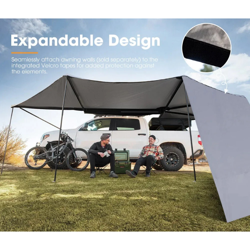 SAN HIMA Outdoor Camping Car Side Awning Tent 270 Degree Awning Free Standing 4x4 4WD Awning Tent