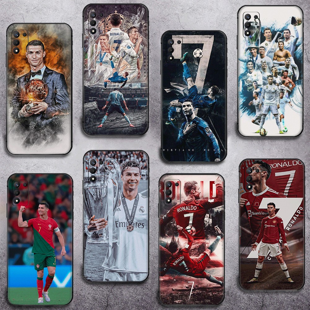 สําหรับRealme 3 5 6 7 8 Pro 5i 5s Q 6i 7iความเข้ากันได้TPUเคสโทรศัพท์นุ่มฝาครอบป้องกันM1 CRISTIANO R