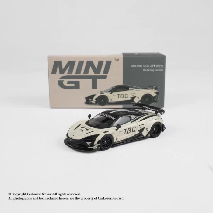 สต็อกพร้อม 1: 64 MINIGT #1083 McLaren McLaren 720S TBC กล่องโมเดลรถอัลลอย