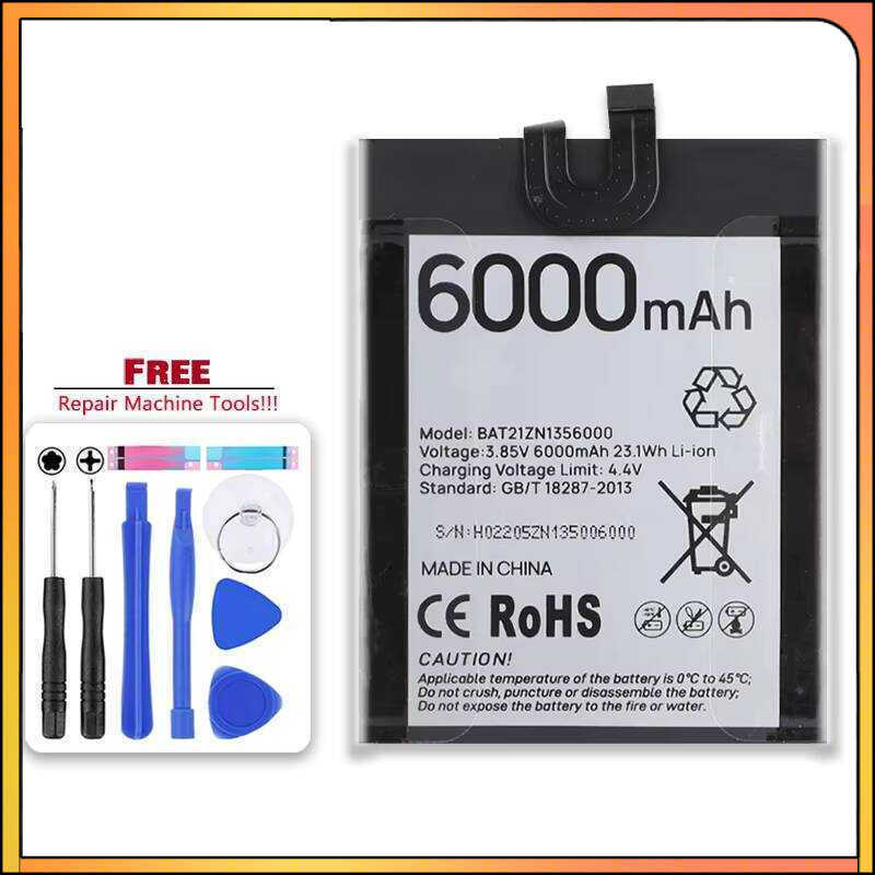 Mobile Phone Battery S98 BAT21ZN1356000 6000mAh For Doogee S98