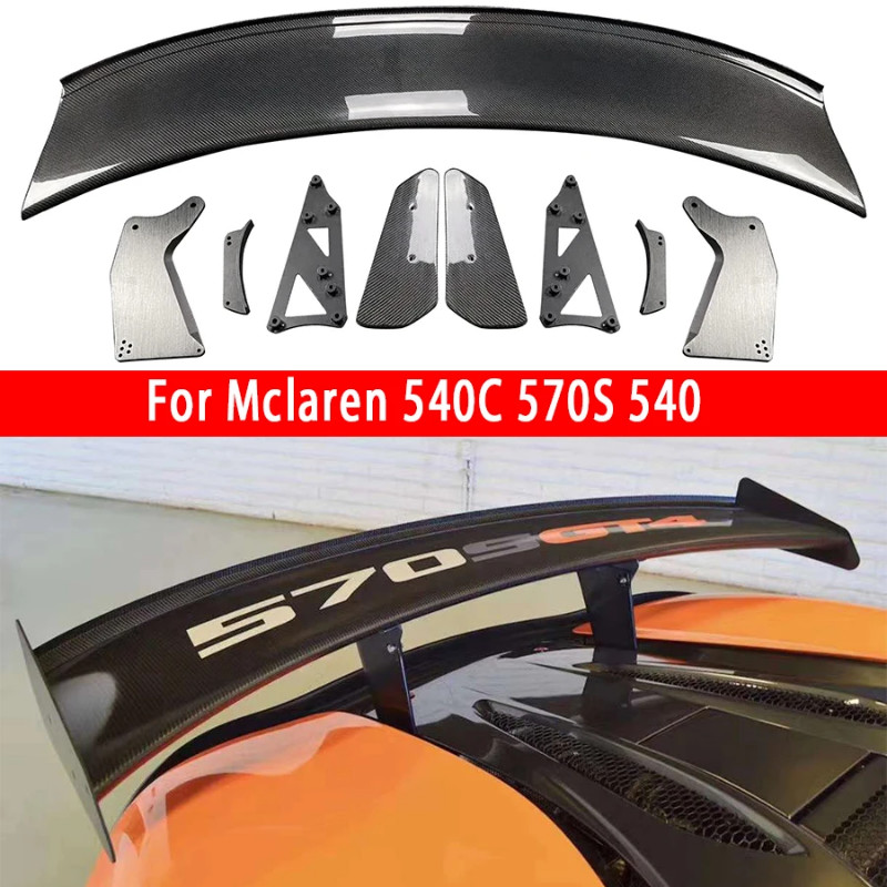 For Mclaren 540C 570S 540 Carbon Fiber Spoiler Tail fins Rear Spoiler Rear Wing Tail Trunk Spoilers