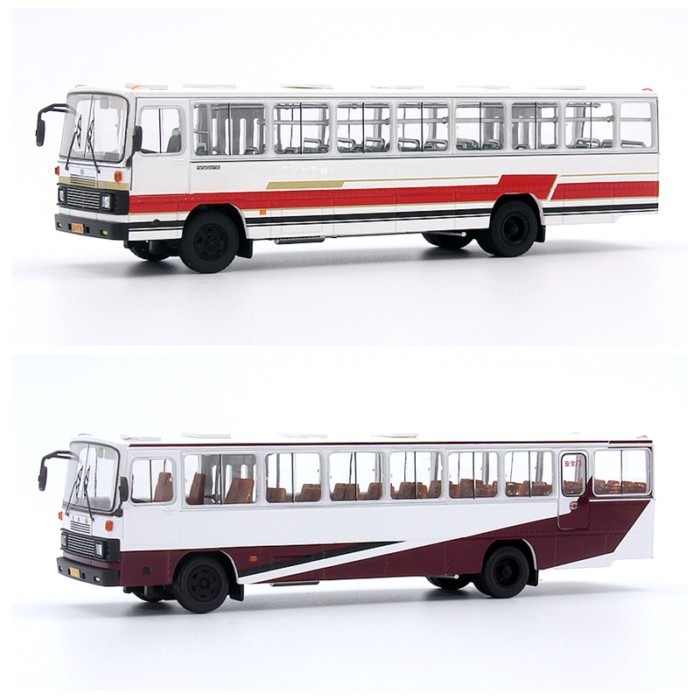 รถเงา Shiguangdan ตะวันออก Huanghai DD6111CS รถบัส DD6111CT City Bus รุ่น 1/64