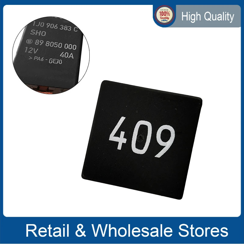 New Fuel Pump Relay 409 for VW Passat B5 Beetle Jetta Audi A3 S3 TT Skoda Octavia Seat 1J0906383C 1