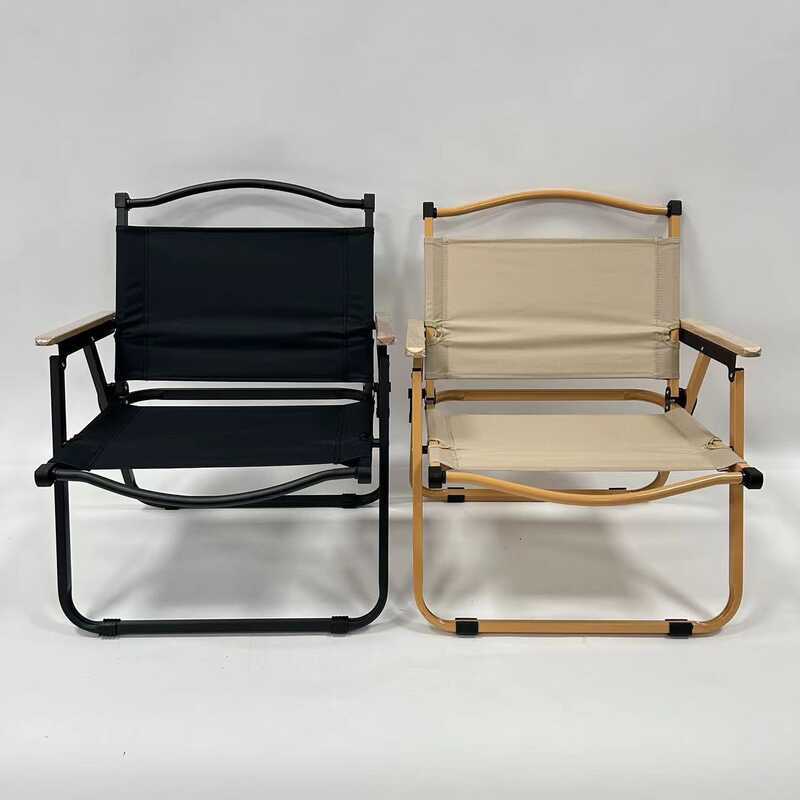 ขนาดใหญ่ขนาดกลาง Kemite เก้าอี้พับเก้าอี้หมุน Watermark ไม้ Grain Camping เก้าอี้กลางแจ้งชายหาด Camp
