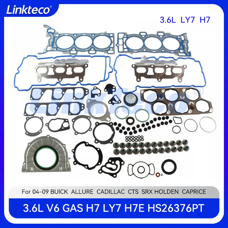Engine Cylinder Head Full Gasket Set Fit 3.6 T L V6 GAS LY7 H7 For 04-09 BUICK ALLURE LACROSSE CADI