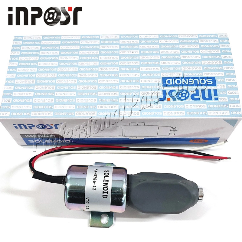 12V SA-3786-12 Fuel Shutoff Solenoid For Kubota 21Hp Engine 1753ES-12E6UB1S1