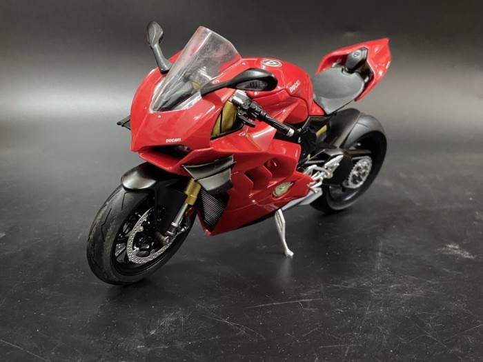 พร้อมสต็อก TSM 1: 12 Ducati Ducati Panigale V4 S Motorcycle Locomotive Alloy Model Bulk Bag