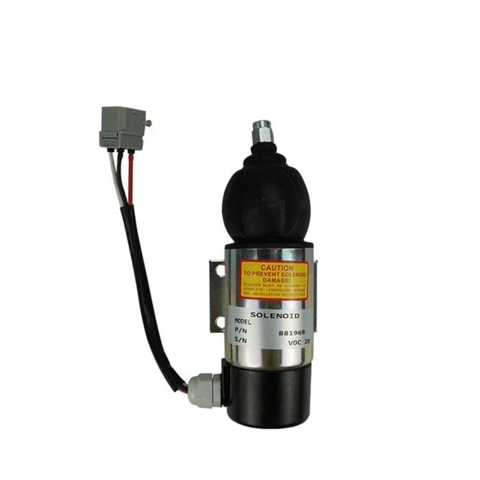 For D6D D6E Engine 873754 872825 881969 872458 52318 Fuel Shutoff Solenoid Valve 24V Flameout Solen