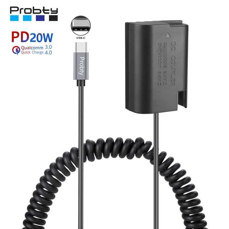 C PD Usb-C Dmw-Blk22 Dummy Battery Power Adapter For Lumix G Dc-S5k Dc-S5 Gh5s Gh5 II Gh6 Camera Ch