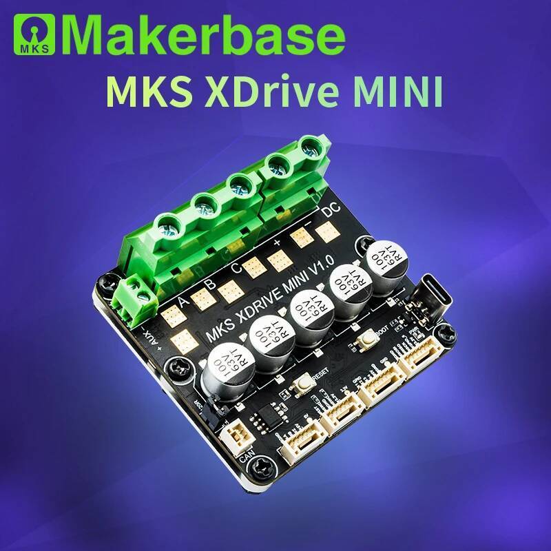 Makerbase MKS XRIVE MINI High-Precision Brushless Servo Motor Controller, จาก ODrv V3.6 พร้อม AS5047
