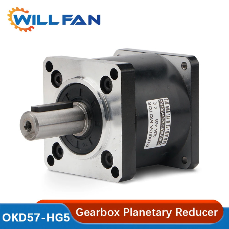 Will Fan NEMA 23 Planet Gearbox  15 20 25 30 40 50 100 :1 Planetary 57 Servo Stepper Motor Reducer
