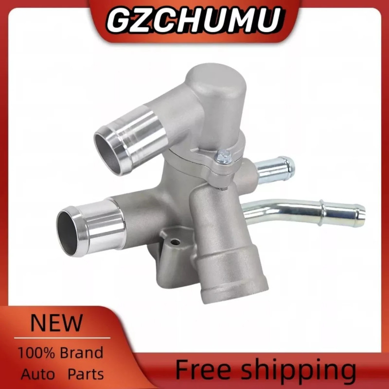 Engine Coolant Thermostat Housing Assembly AT4Z-8A586-B Fit for Ford Lincoln 3.7L 3.5L