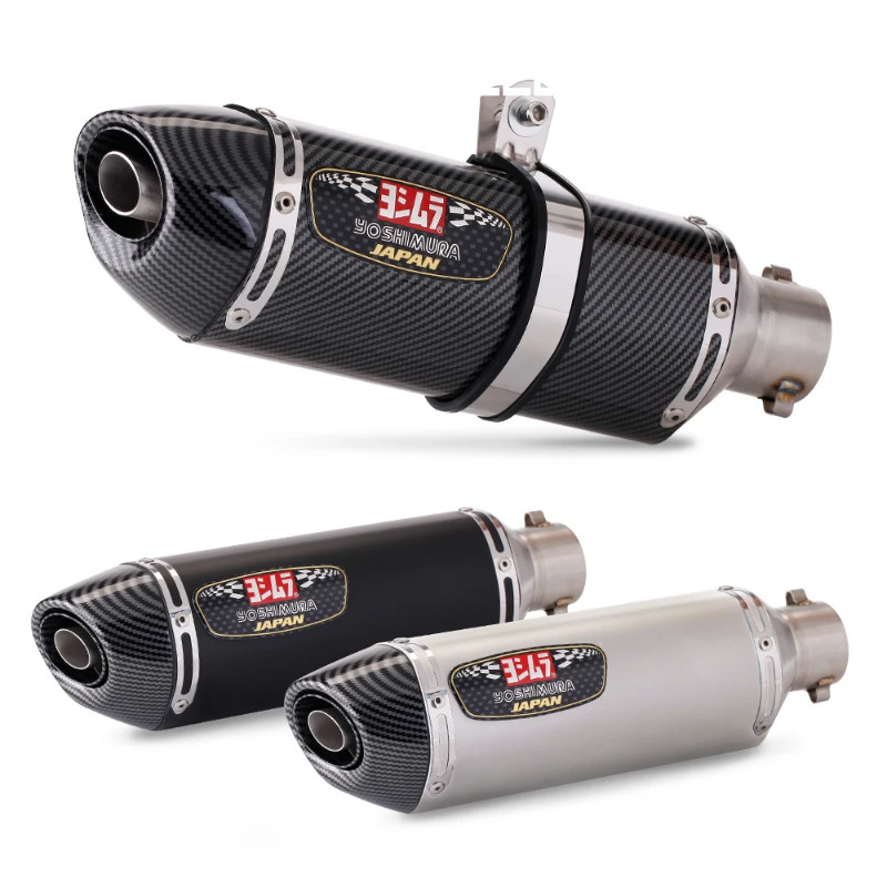 Universal 51MM motorcycle exhaust silencer yoshimura R77 escape muffler For AEROX155 MT03 CB400X NS