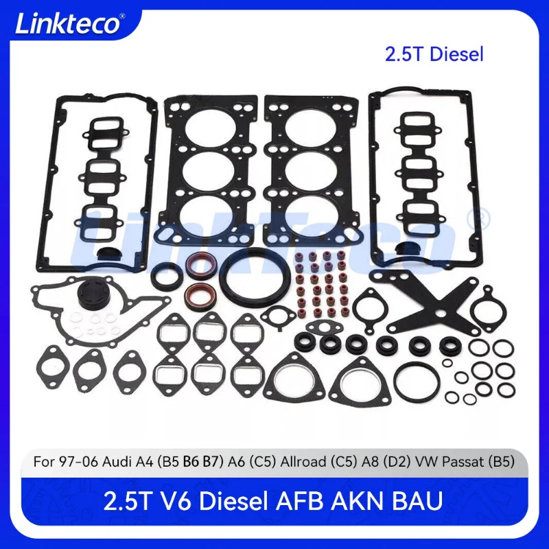 Engine Cylinder Head Full Gasket Set Fit 2.5 T L Diesel AFB AKN BAU For 97-06 Audi A4 B5 B6 B7 A6 A