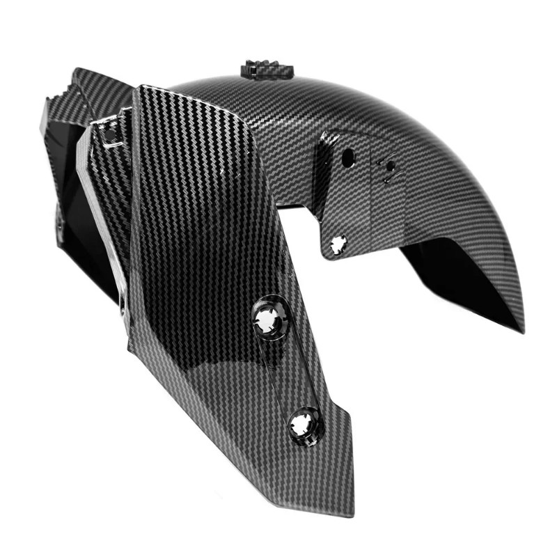 Motorcycle Hydro Dipped Carbon Fiber Finish Front Tire Fender Back-End For YAMAHA TMAX 560 T-MAX 56
