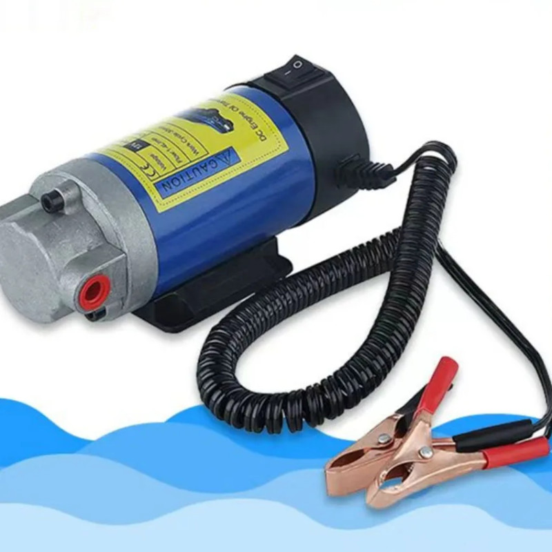 12V Electric Scavenge Suction Transfer Change Pump Motor Oil Diesel Extractor Pump 100W 4L For Car