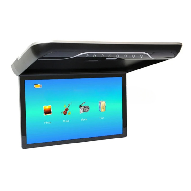Car Roof 19 inch Monitor 1080P LCD Screen Overhead Multimedia Video Play TV Ceiling Roof MP5 Displa