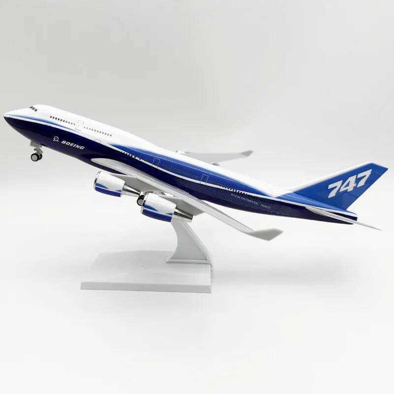 C Scale 747 Airplane Model 30Cm Prototype Airways B747 Toy Plane Model Resin With Wheel For Toys Ai