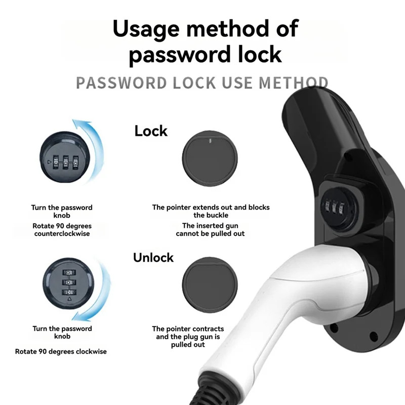 AASS-Charger Cable Holder Electric Car Charging Head Bracket Universal EV Charger Cable Holder