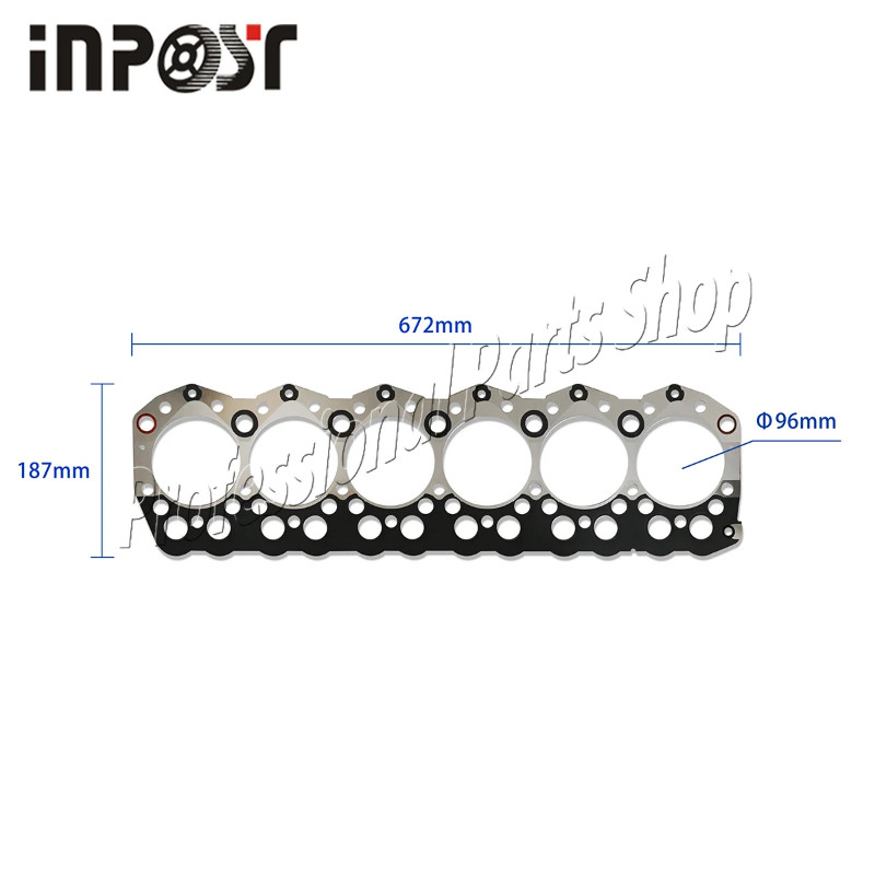 New S6S New Cylinder Head Gasket 32B01-12101 for Mitsubishi S6S Engine TCM CAT FORKLIFT