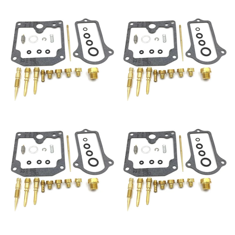 4 Set For Kawasaki KZ900A KZ900B KZ650 KZ 900 A B Carburetor Repair Kit  Main Pilot Jets Float Need