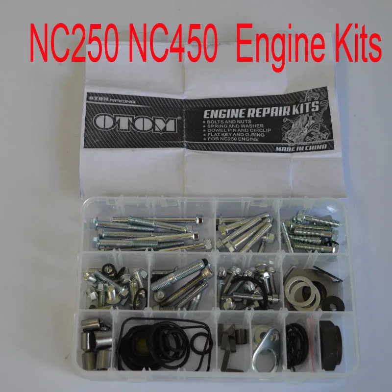 zongshen NC250 nc450 T4 T6 M3 K6 J5 engine repair kits tool screw full set taotao kayo bosuer 250cc