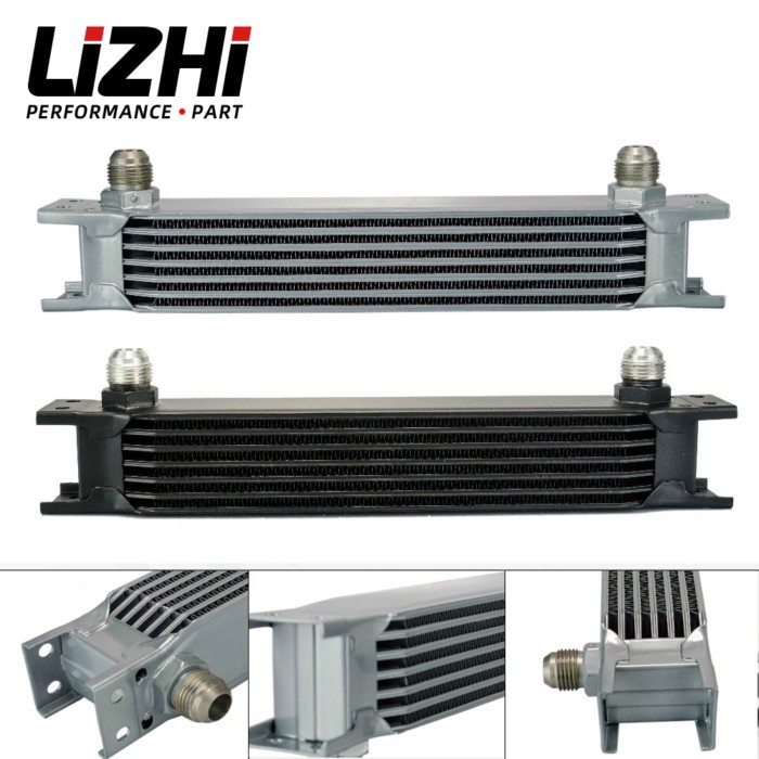 LIZHI RACING - British type Aluminum Universal Engine transmission oil cooler 7 rows LZ7007