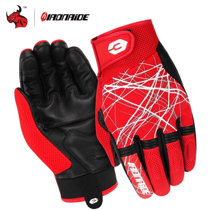 Full Finger Racing Motorcycle Gloves Summer Men Breathable Touch Screen Motocross Riding Bicycle Pr