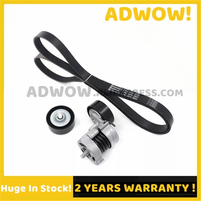 Tensioner Idler Pulley Belt Kit 11287524267 11281440378 11287631810 6PK1870 For BMW E81 E87 116 118