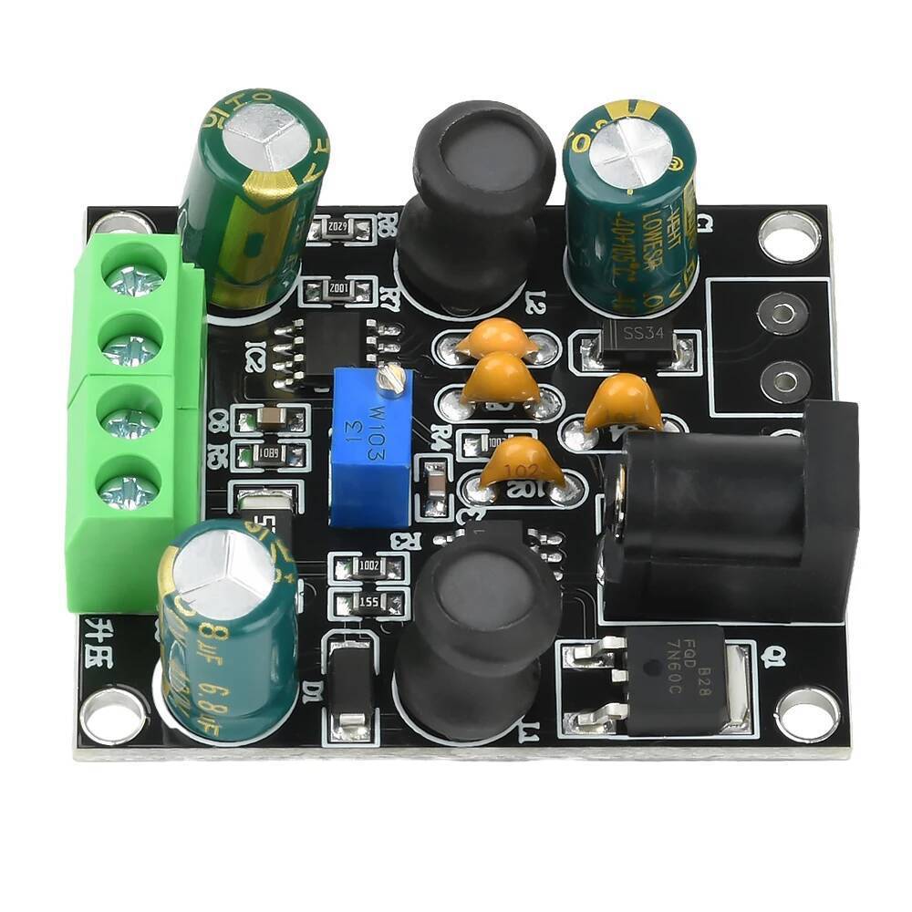 DC-DC 9-12V ถึง 150-280V แรงดันไฟฟ้าเอาต์พุตปรับ Boost โมดูล 6E1 6E2 6E5 หลอดอิเล็กทรอนิกส์หลอดเรือง