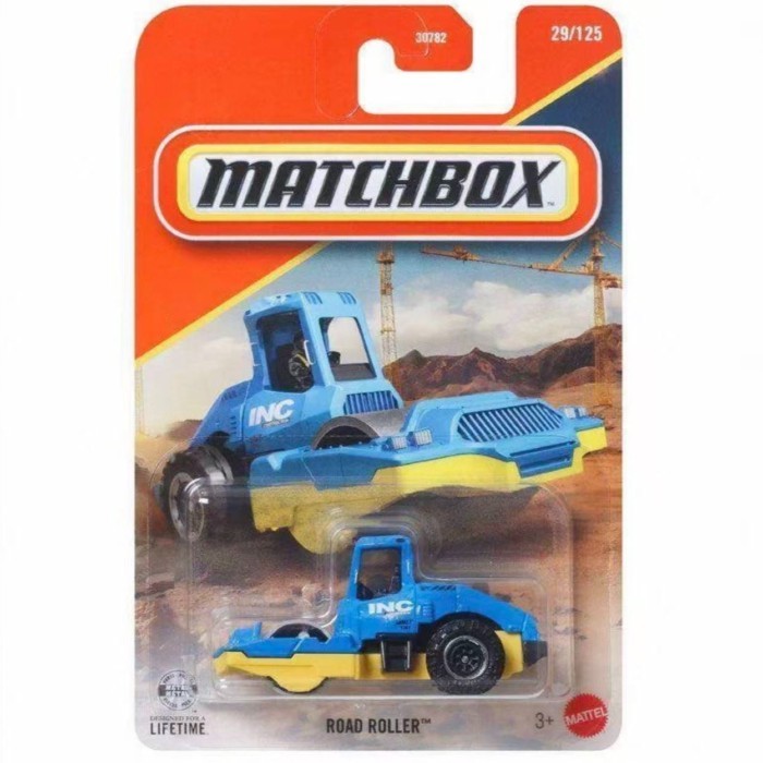 พร้อมสต็อก Matchbox City Traffic Series 26D Batch Road Roller 90 จําลองรถของเล่น