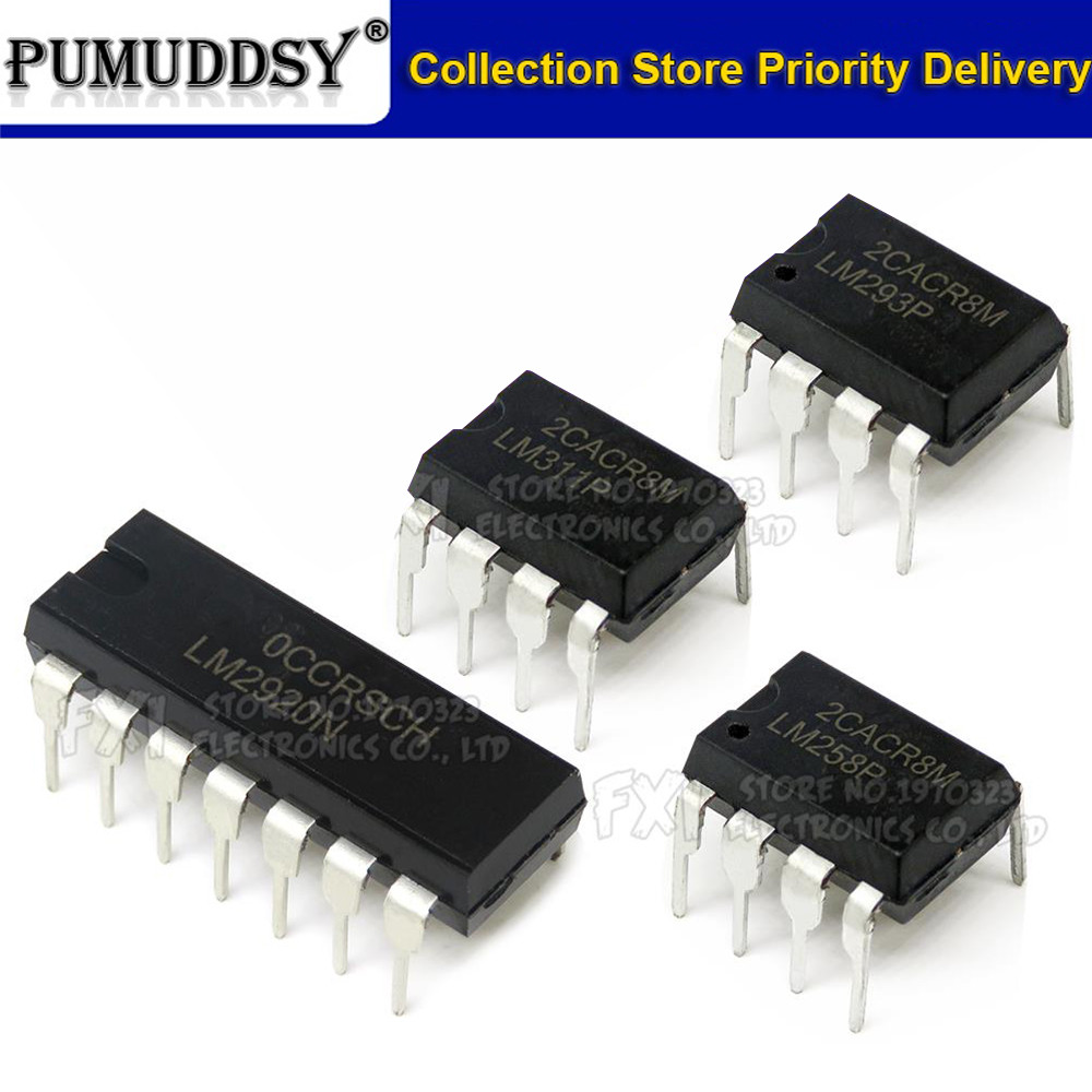 10PCS LM311P LM311 DIP LM258P LM293P LM2901 LM2902 LM2903 LM258 LM293 LM2901 LM2902 LM2903 ปลั๊กตรง