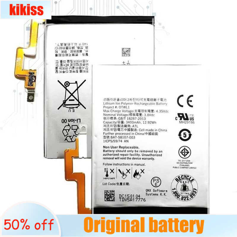 Battery For BlackBerry Q30 SQW100-1 SQW100-3 Passport 4G BAT-58107-003 3400mAh