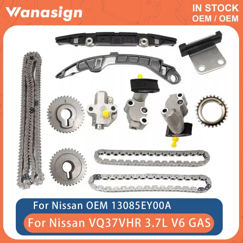 Engine Timing Chain Kit Fit 3.7 L For Nissan 370Z Infiniti FX37 G37 M37 Q40 Q70 Q60 QX50 G37 3.7 V6