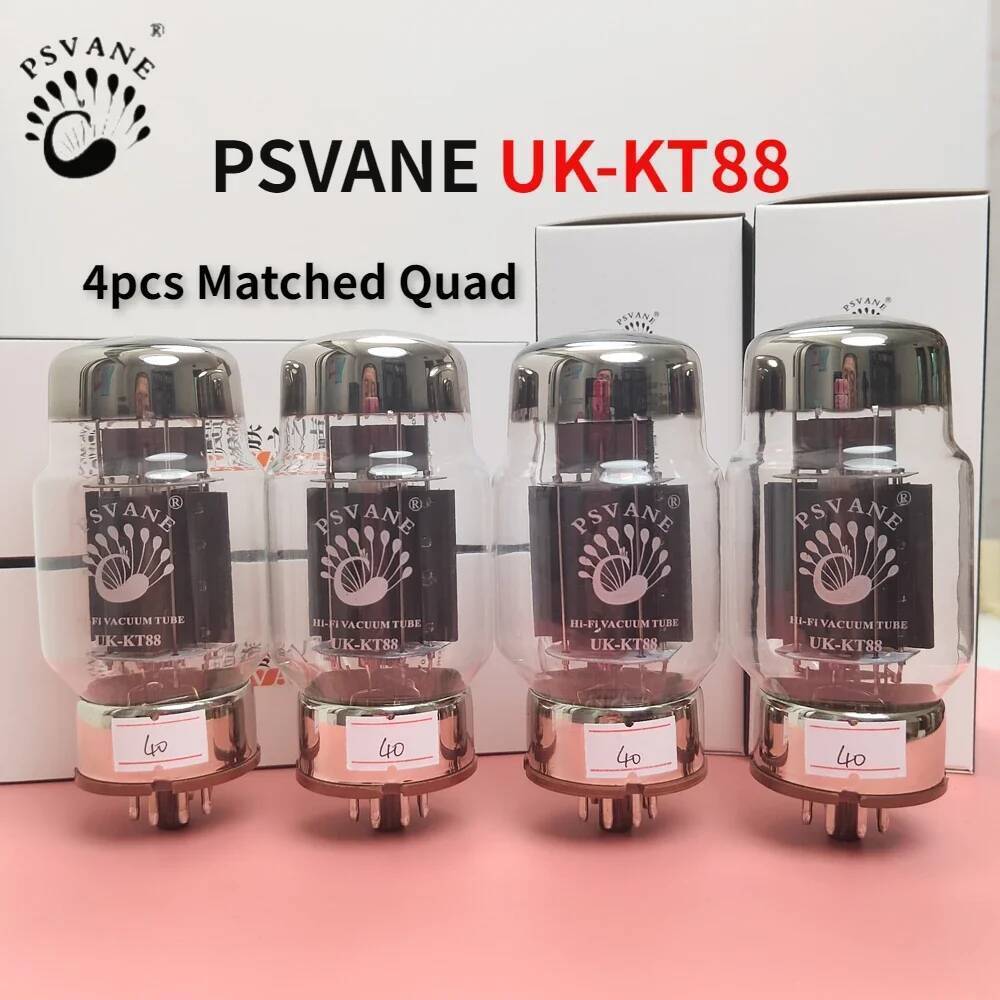 ท่อสุญญากาศ PSVANE UK-KT88 - เปลี่ยนระดับพรีเมียมสําหรับ KT88/6550/KT120 พร้อมเครื่องขยายเสียง Dynam
