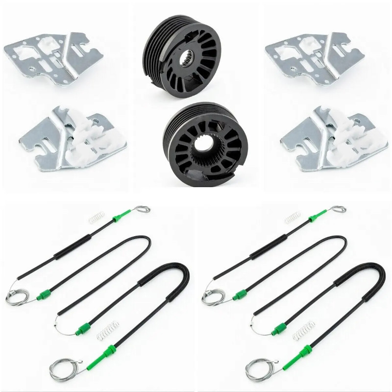 2x Front Left Right Window Regulator Repair Kit For Bmw 3 Series E46 01-05