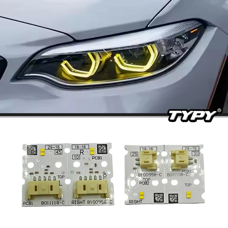 M2 Yellow LED Board CSL Style Headlight DRL Module Upgrade For BMW 2 series F22 F23 F87 LCI 6311749