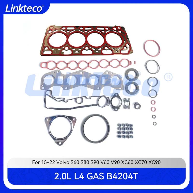 Engine cylinder Head full gasket set Fit 2.0 T L L4 GAS B4204T For 15-22 2.0L VOLVO S60 S80 S90 V40