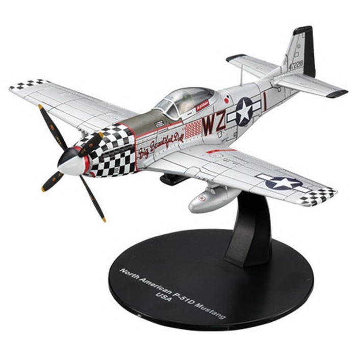 Out of Print Model DeAGOSTINI Masterpiece Aircraft 1/72 No.12 American P51 Mustang Fighter สําเร็จรู